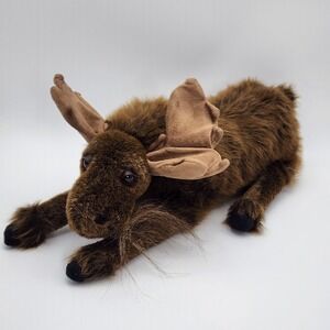 Ditz 16" Moose Plush Realistic By Gallerie Ditz Designs Hen House Stuffed Animal